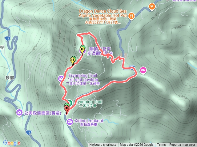 二延平步道走茶霧之道下52.9K停車場