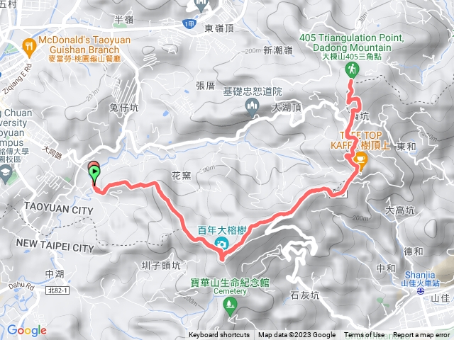 福源山步道至405三角點來回