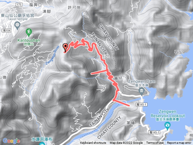 獅額山走曾文水庫111.11.30