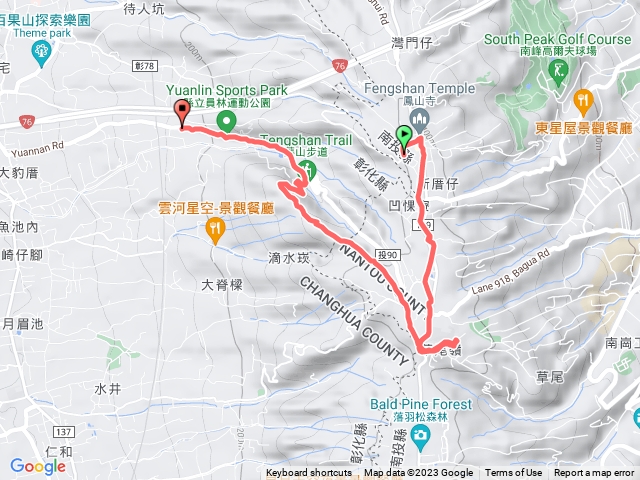 藤山萬里長城，鳳山寺，受命宮，藤山步道