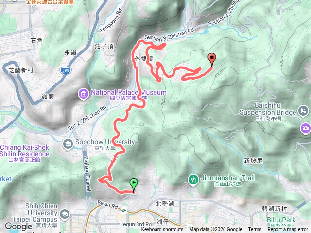 劍南路北安路口中社路翠山步道口預覽圖