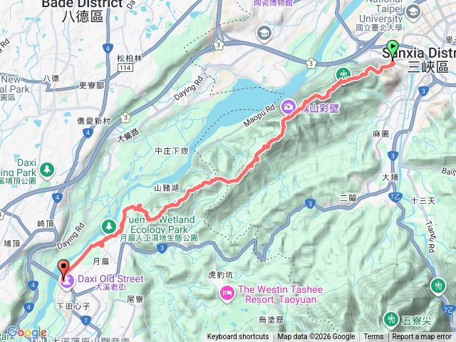 鳶溪縱走(大溪月眉賞落羽松)(含鳶山彩壁）預覽圖