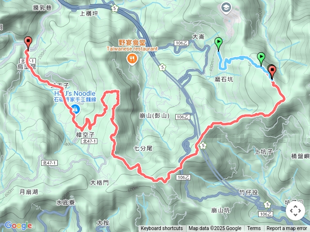 石碇大崙-630峰-獵狸尖-旗子腳山-四分子古道