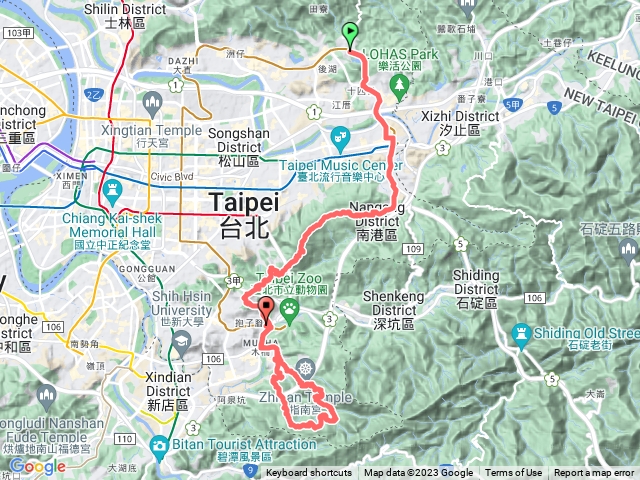 臺北南縱走主線步道行