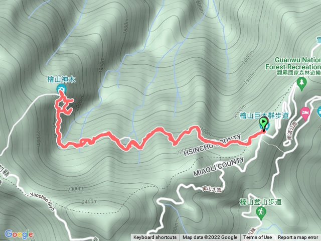 檜山森林步道o型走
