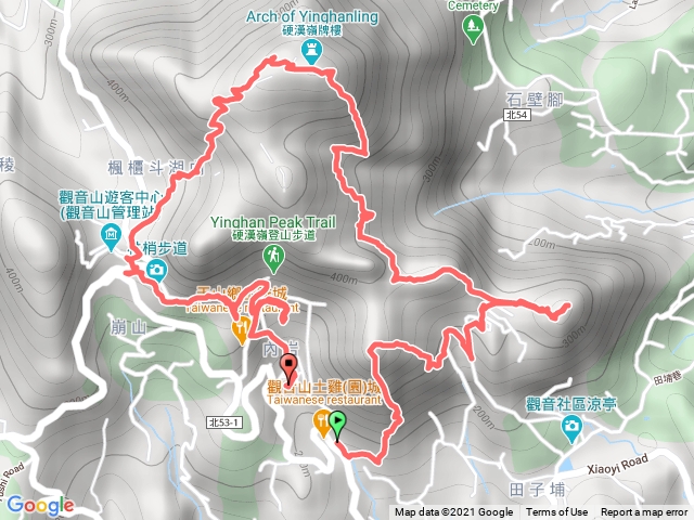 觀音山、尖山（占山）、林俏步道