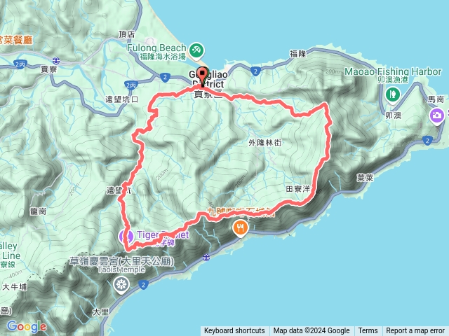 雪山尾稜福隆上下