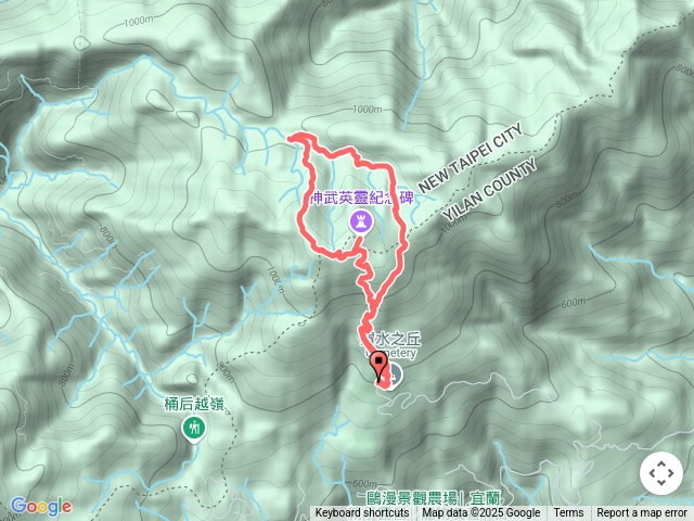 2024-08-04 櫻花陵園～神武英靈紀念碑～烘爐地山～桶后溪源頭O繞
