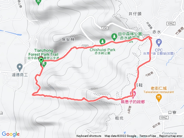 田中森林公園南線.北天宮O繞