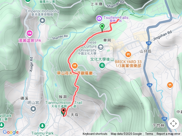 天母水管路步道