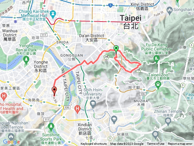 麟光-富陽公園-土地公嶺-石泉巖