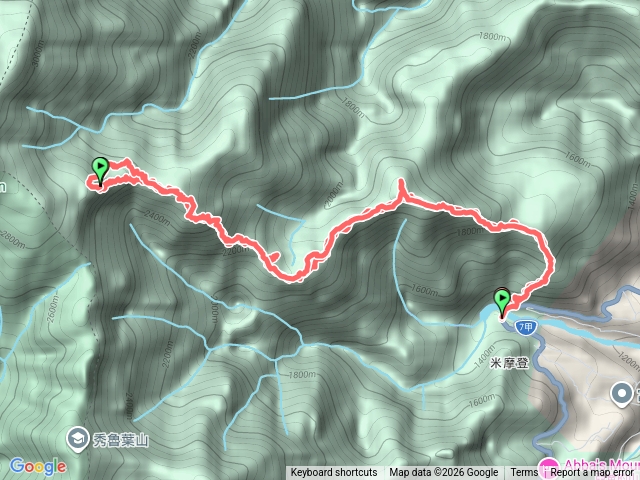 佐得寒山上詩崙山(腳程過慢未竟)預覽圖