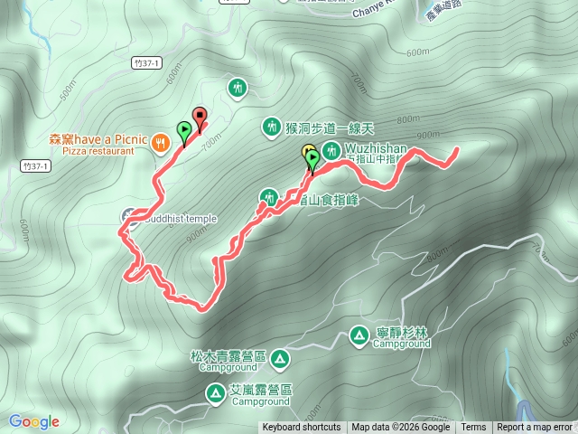 北埔五指山步道預覽圖