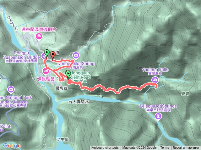 八通關古道雲龍瀑布