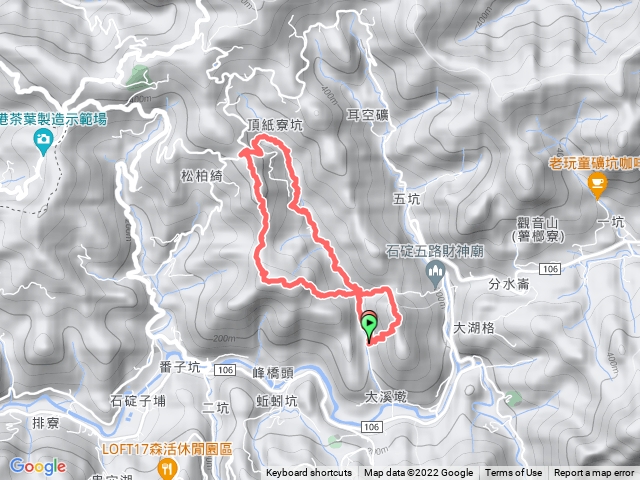 石碇姑娘山 、雞冠山、松柏崎山、紙寮坑古道8字行