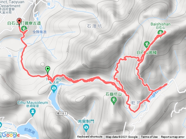 打鐵寮古道、白石山