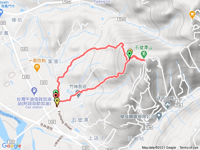 石壁潭左去右回