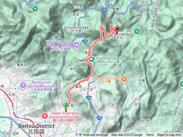 天母古道陽明山公車總站苗圃七星山主東峰、夢幻湖冷水坑