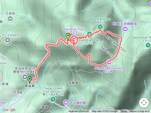 興福寮-向天池-向天山-面天山