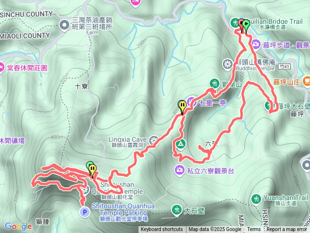 藤坪步道、六寮古道、獅山古道