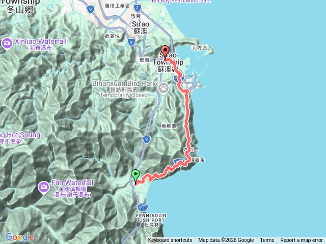 宜蘭東澳車站到蘇澳站