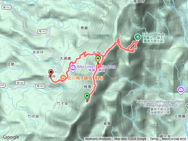 梅峰，飯包尖山，一線天，獵鷹尖預覽圖