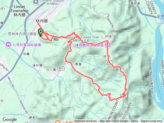 龍過脈森林步道0型環狀遶圈預覽圖