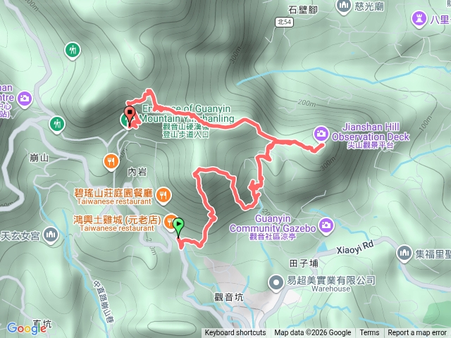 小北插-鷹仔尖-占山-盤絲尖-凌雲尖