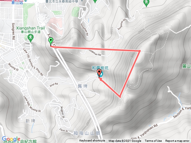 九五峯2021-O9-O2從象山親山步道登入由和興炭坑返回
