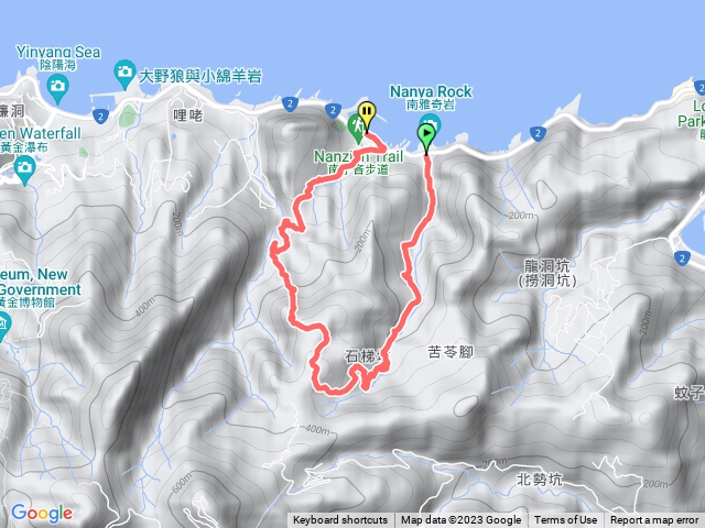 2023-04-10 新北~瑞芳~石梯坑山→雙鬼小霸尖→保羅尖o型走