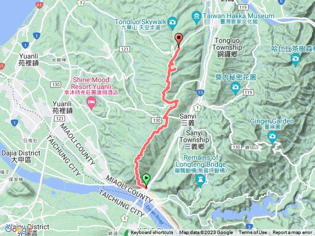 火炎山-慈濟茶園-三通嶺-銅鑼大興善寺