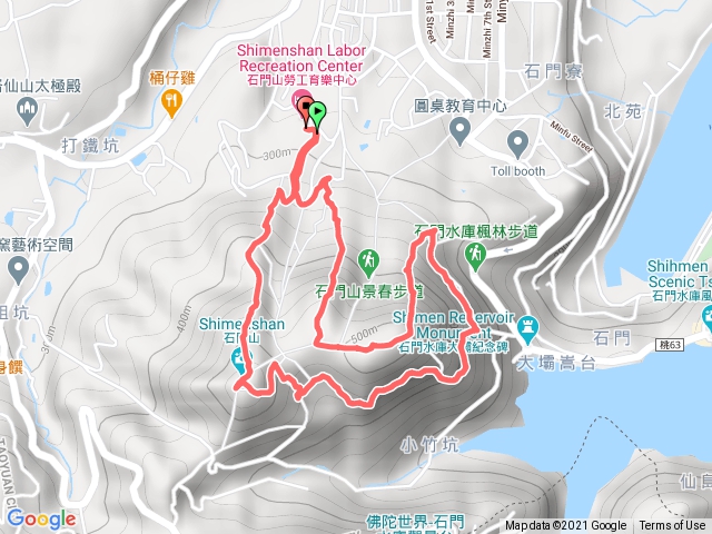 勞工育樂中心-石門山頂-好漢坡