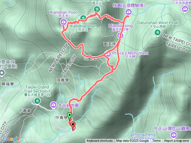 面天山-向天池-向天山-清天宮來回