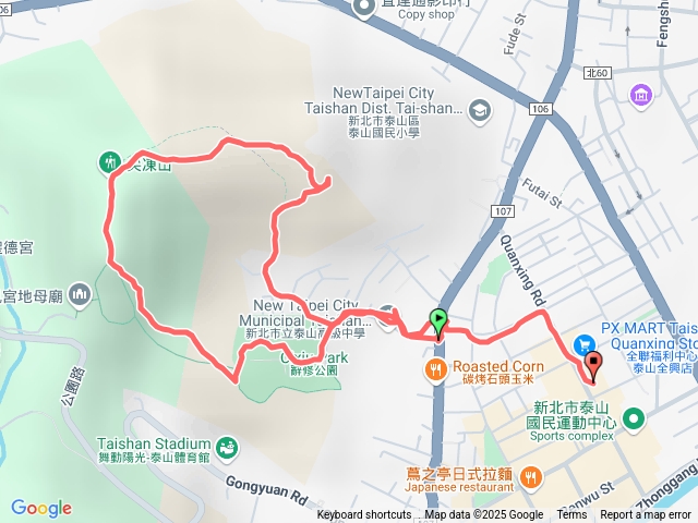 新北泰山山腳頂山、尖凍山