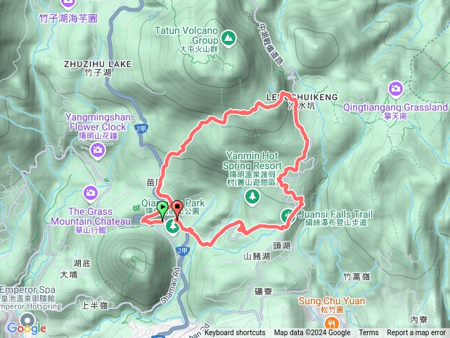 苗圃、七星公園、冷水坑、中山樓環繞預覽圖