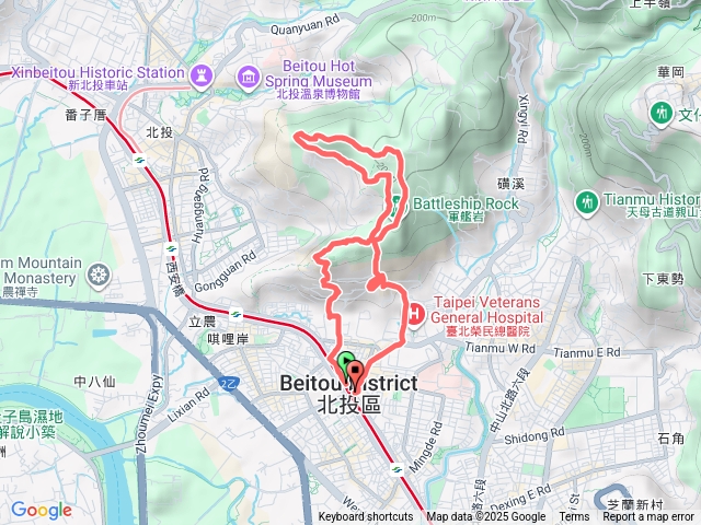 陽明夜爬榮總下