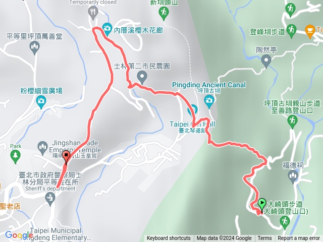 大崎頭步道坪頂古圳