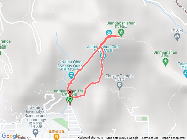 金面山步道右上左下
