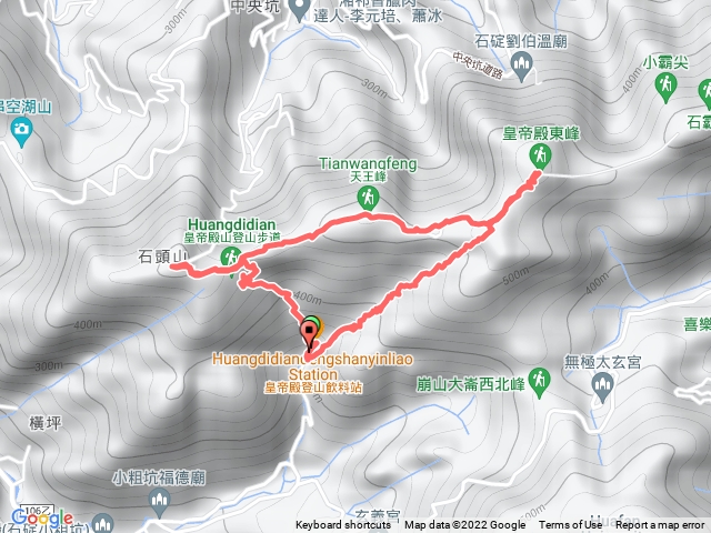 皇帝殿東西峰O型走