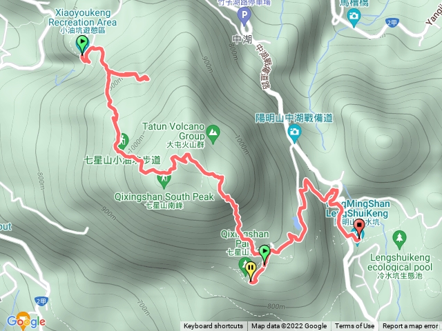 七星山-七星池-主峰-東峰-夢幻湖-冷水坑