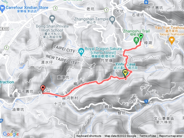 貓空 銀河洞瀑布