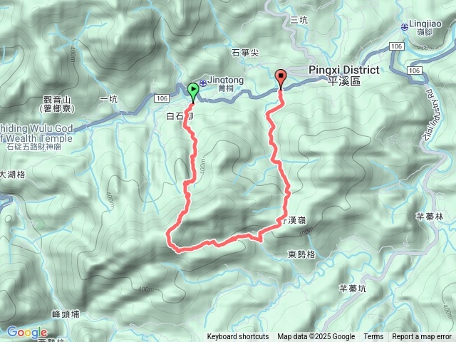 忘憂古道連走東勢格古道經土地公水源預覽圖