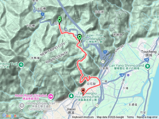 四堵古道溪畔路線+坪林台灣油杉自然保留區+四堵苗圃+石牌縣界公園+跑馬古道+猴洞坑瀑布+猴洞坑溪河堤步道預覽圖