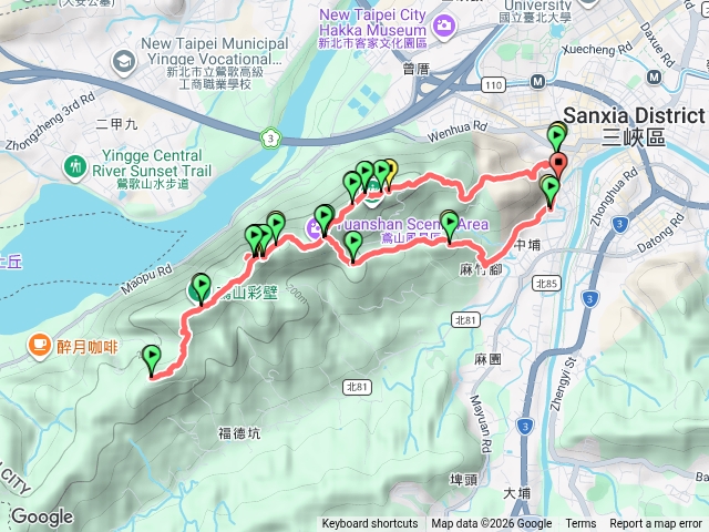 鳶山.彩壁.五十分山.鳶尾山.三峽老街預覽圖