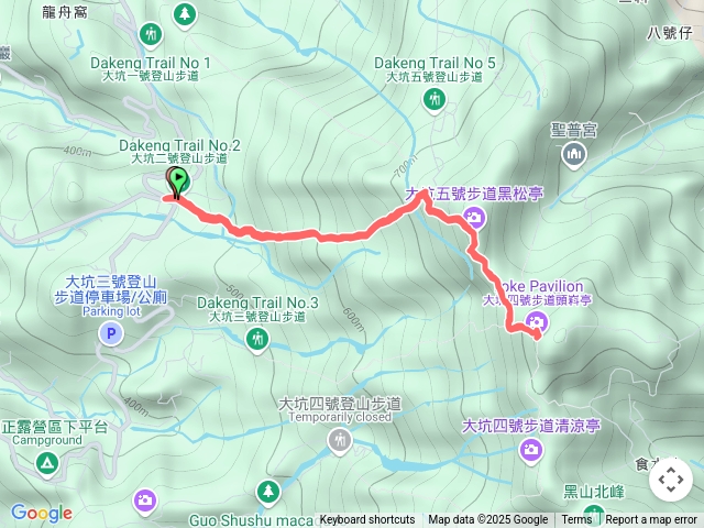 大坑2號轉5號上頭嵙