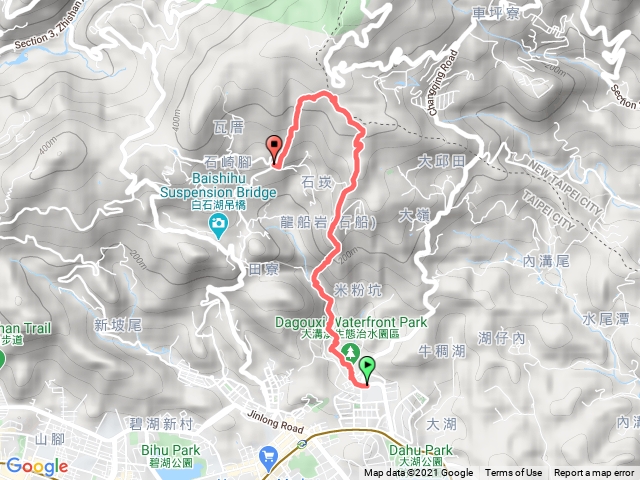 龍船岩、開眼山、白石湖