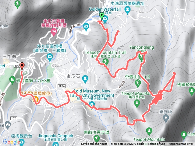 黃金瀑布.金瓜石.黃金博物館O型健走1120315