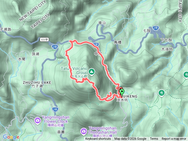 冷水坑-夢幻湖-七星山東峰-七星山主峰-小油坑-冷水坑預覽圖