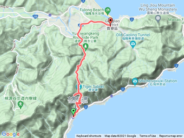草嶺古道（大里車站到福隆車站）