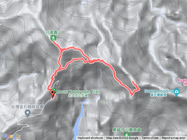 日湯真山西大武山